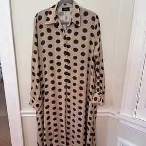 Size 10 Brown Polka Dot Ottodame Dress (Made in Italy!)